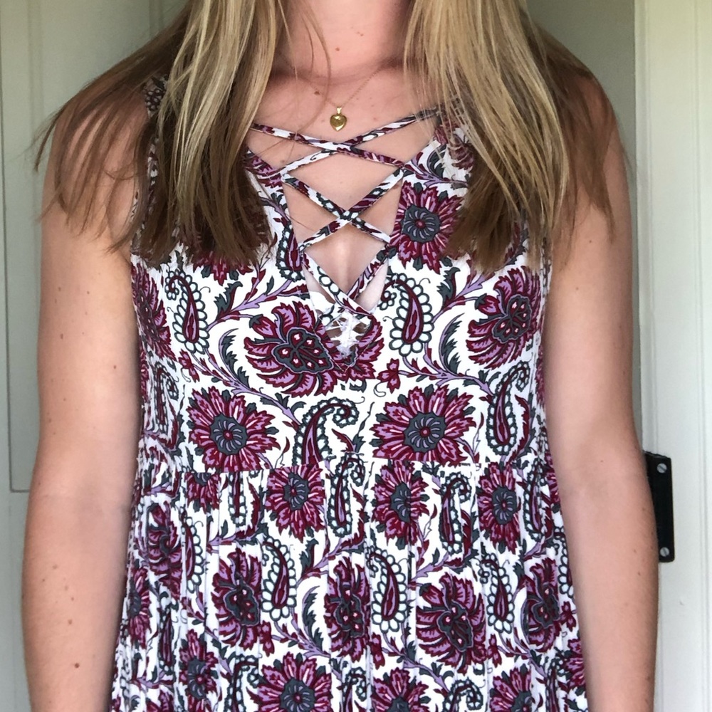 American Eagle flower printed dress